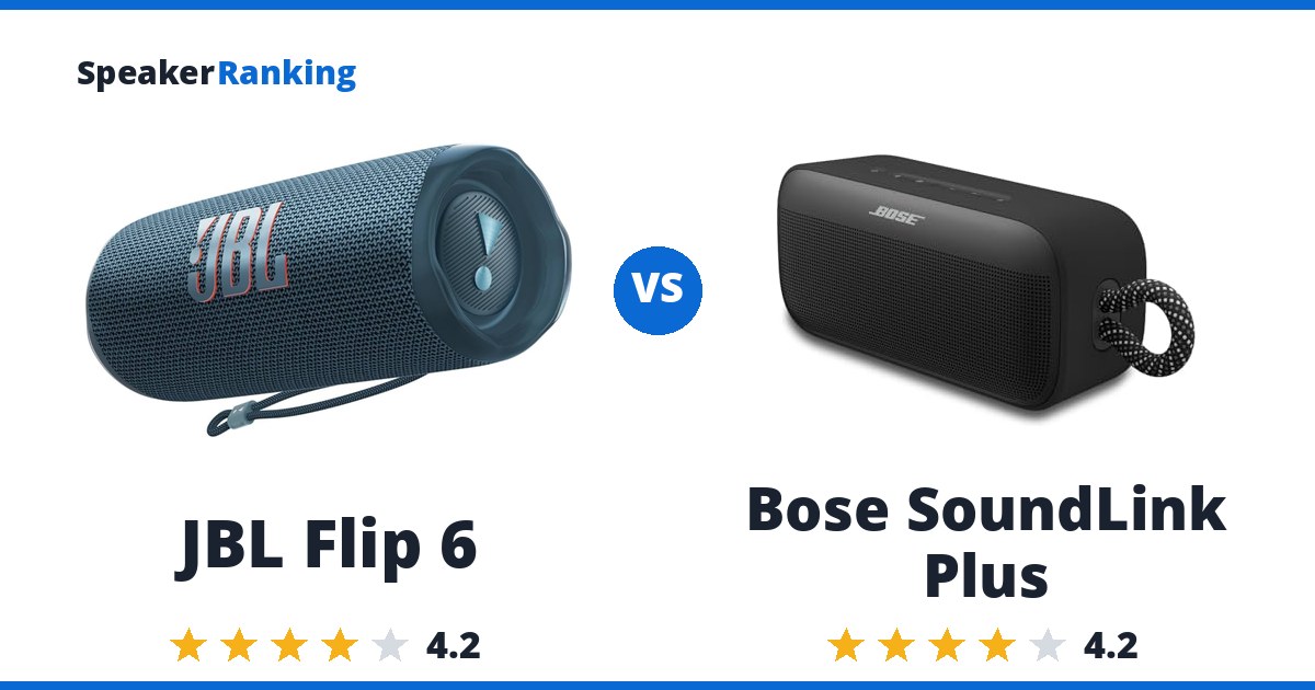 JBL Flip 6 vs Bose SoundLink Plus