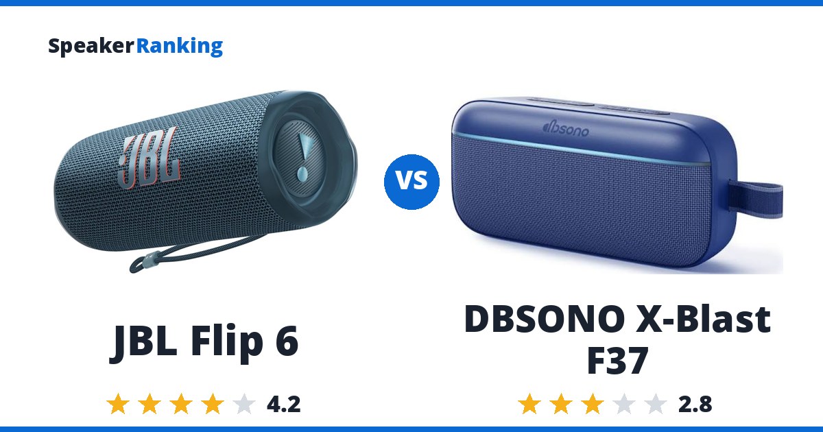 JBL Flip 6 vs DBSONO X-Blast F37