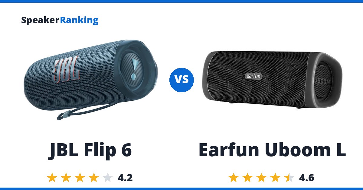 JBL Flip 6 vs Earfun Uboom L