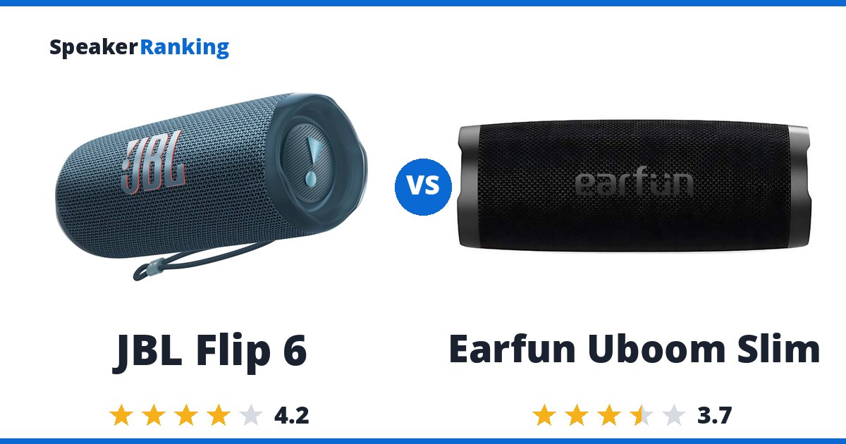 JBL Flip 6 vs Earfun Uboom Slim