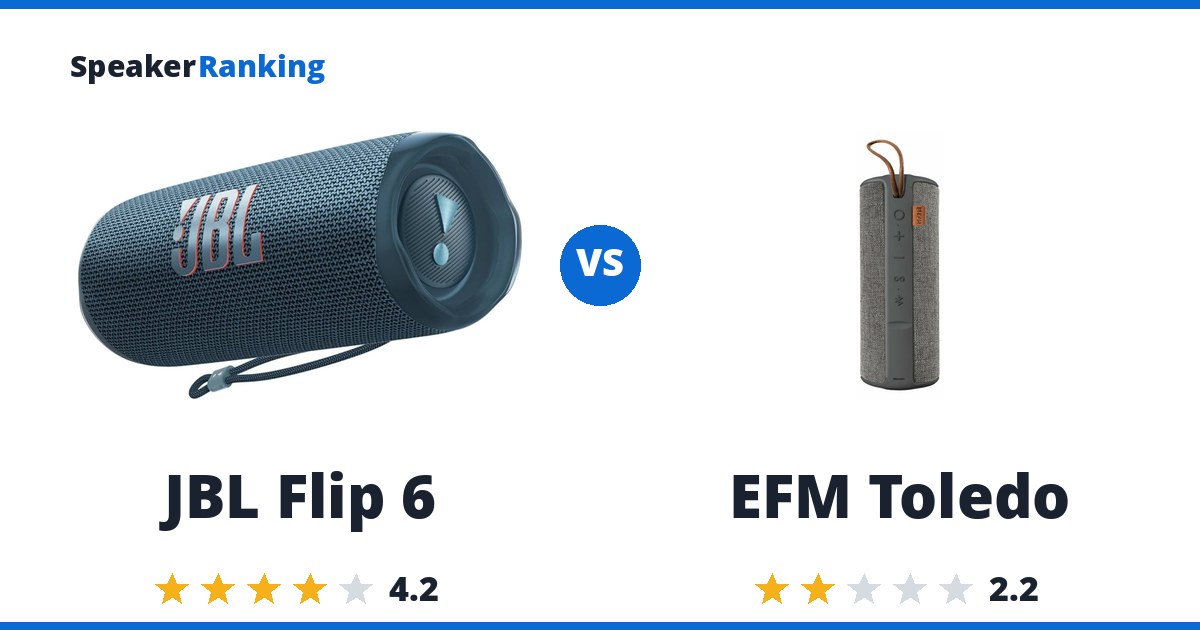 JBL Flip 6 vs EFM Toledo