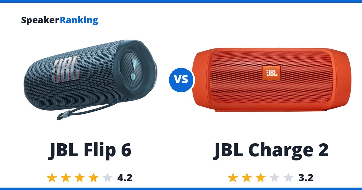JBL Flip 6 vs JBL Charge 2
