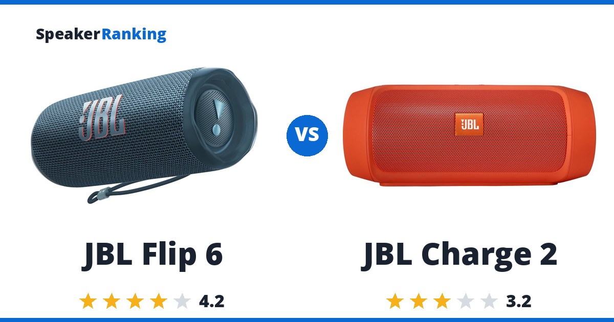JBL Flip 6 vs JBL Charge 2