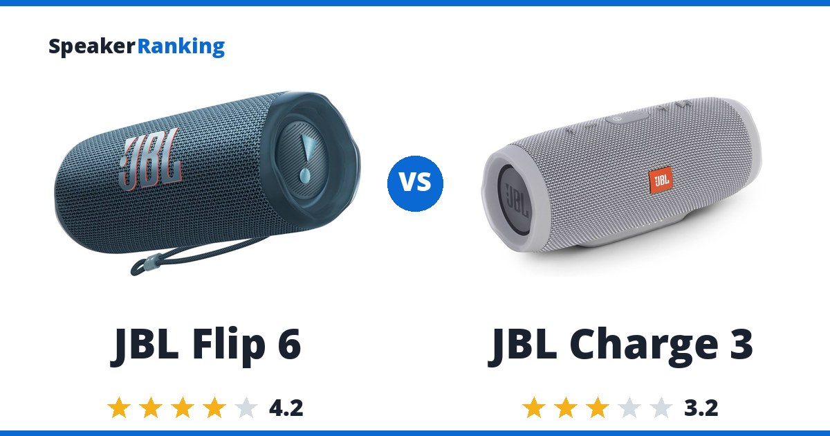 JBL Flip 6 vs JBL Charge 3