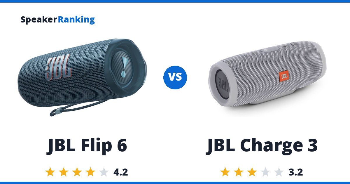 JBL Flip 6 vs JBL Charge 3