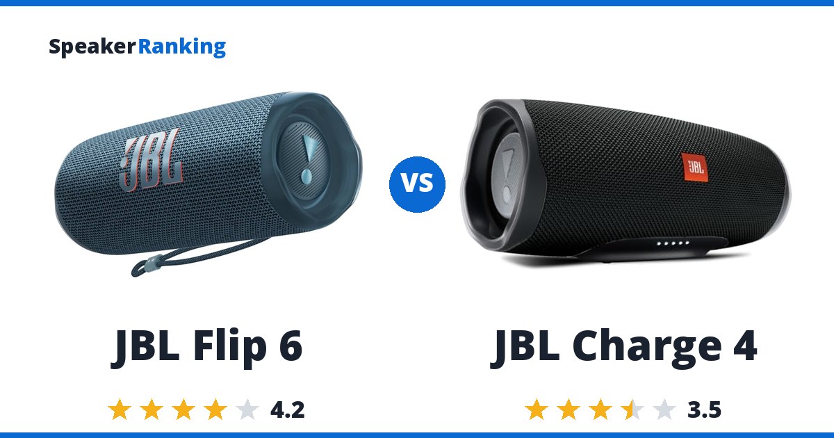 JBL Flip 6 vs JBL Charge 4