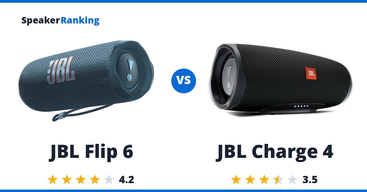 JBL Flip 6 vs JBL Charge 4