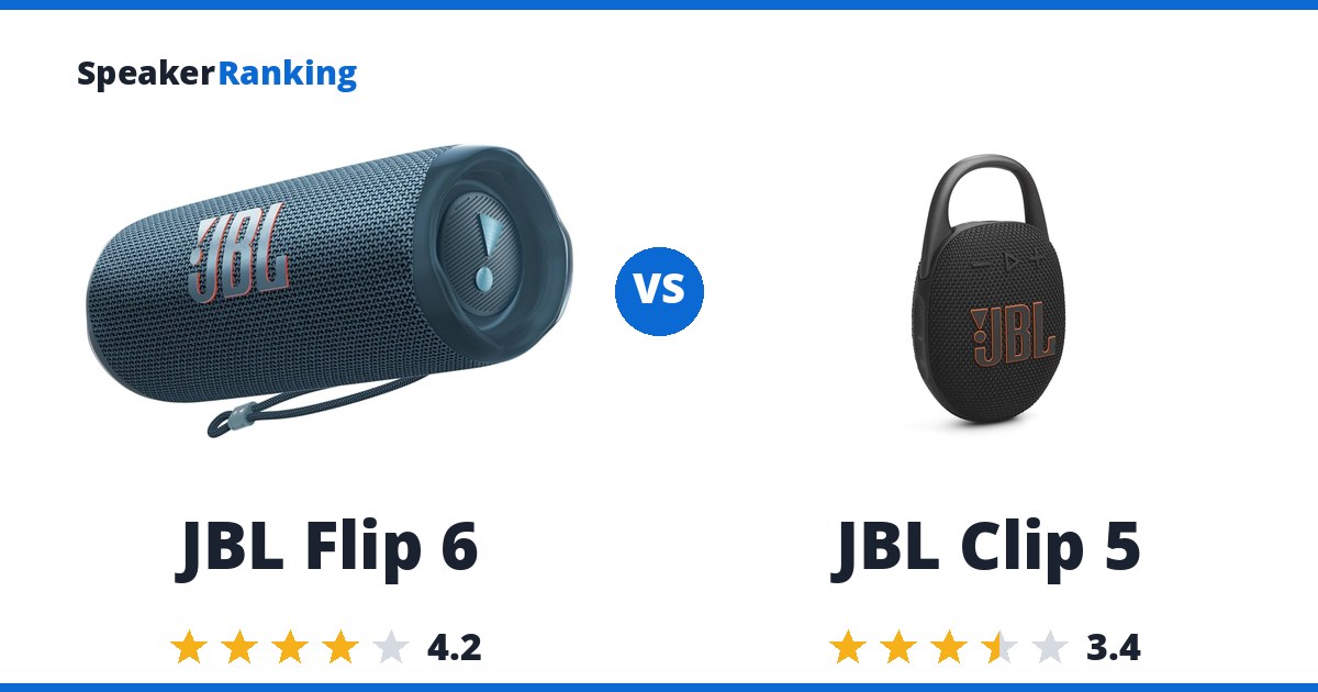 JBL Flip 6 vs JBL Clip 5