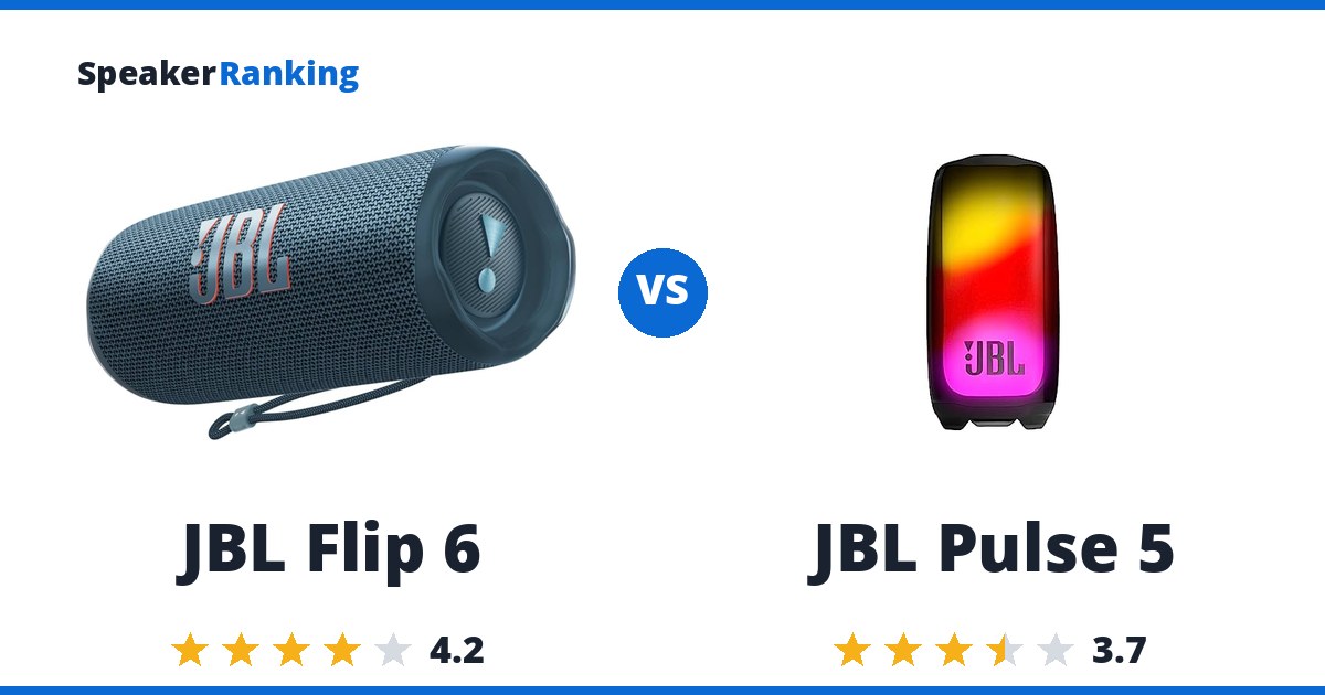 JBL Flip 6 vs JBL Pulse 5