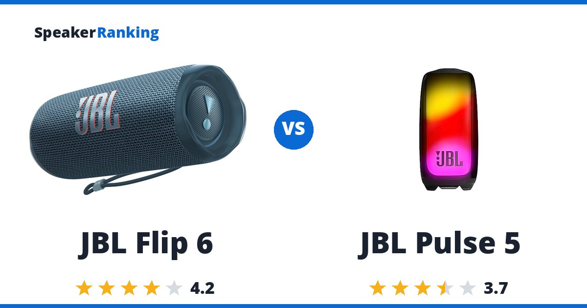 JBL Flip 6 vs JBL Pulse 5