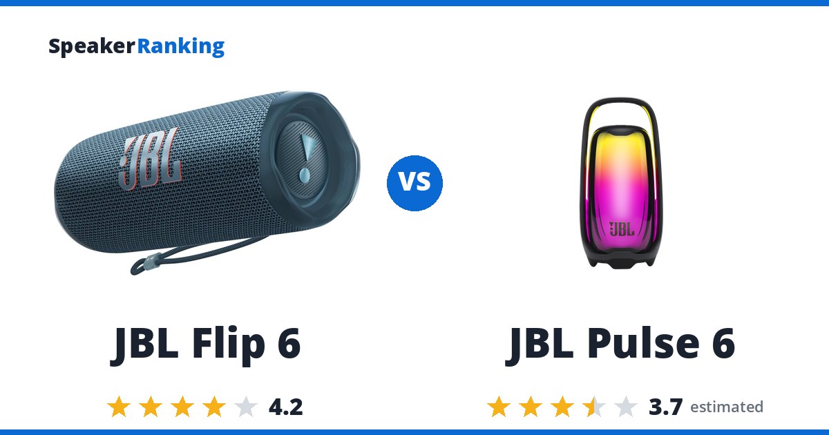 JBL Flip 6 vs JBL Pulse 6