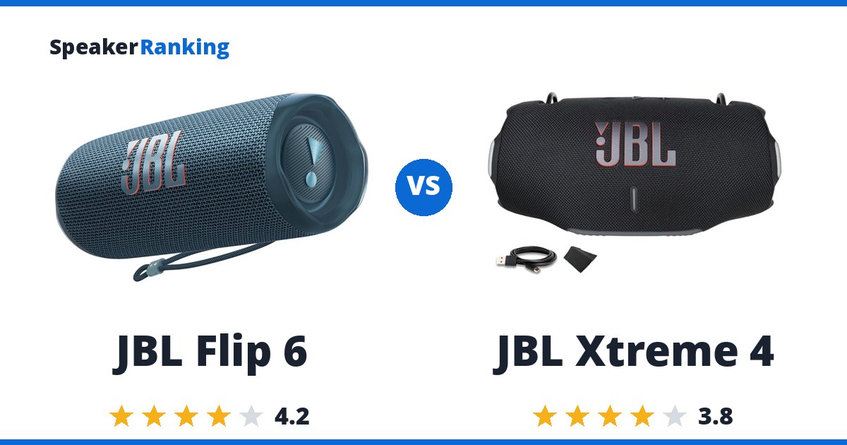 JBL Flip 6 vs JBL Xtreme 4