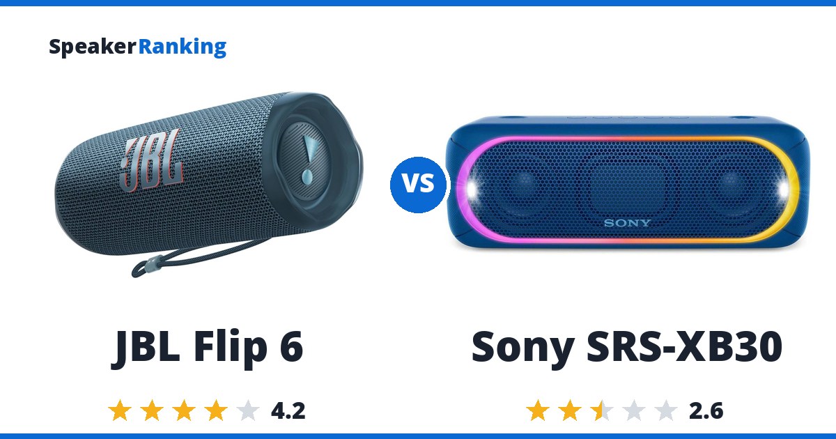 JBL Flip 6 vs Sony SRS-XB30