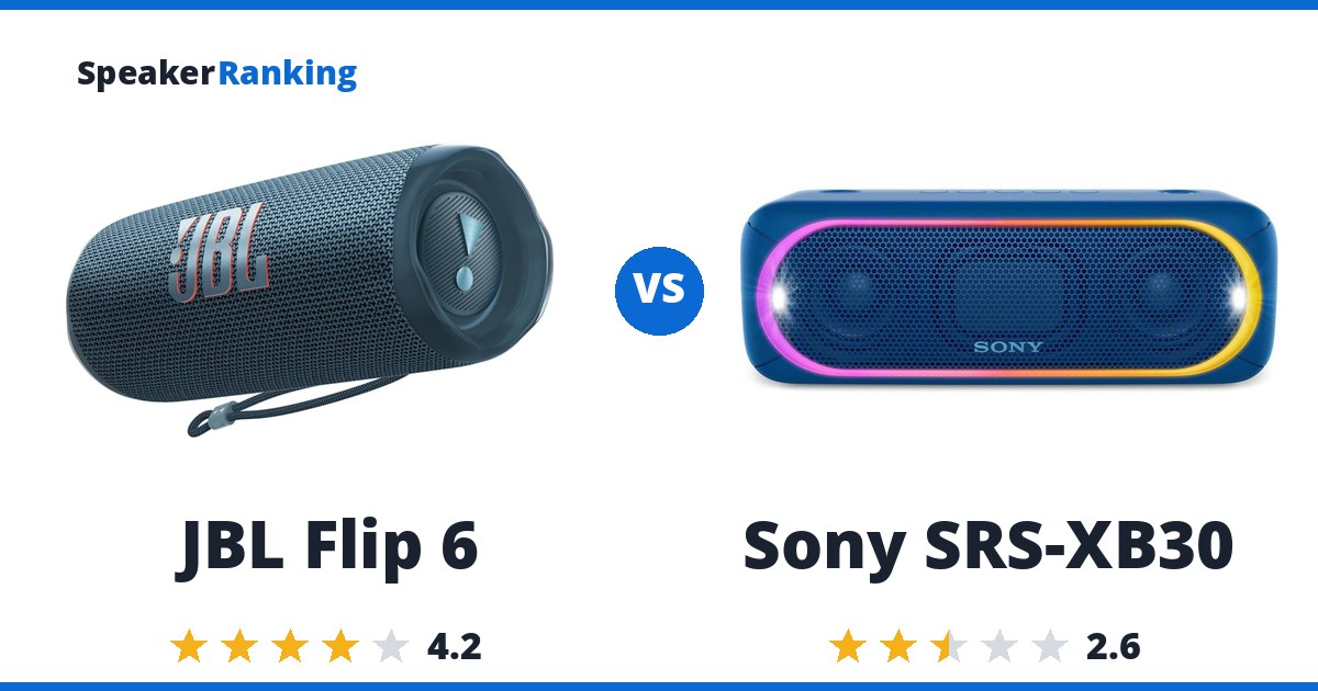 JBL Flip 6 vs Sony SRS-XB30