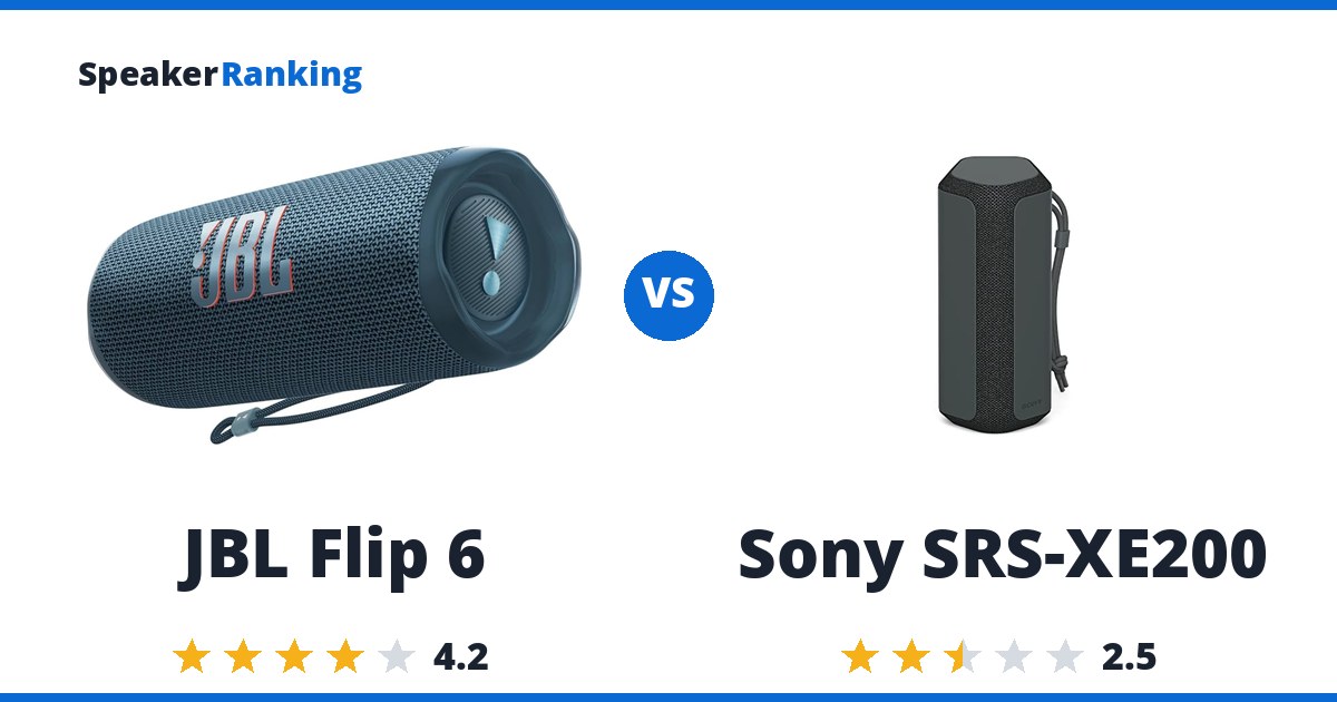 JBL Flip 6 vs Sony SRS-XE200