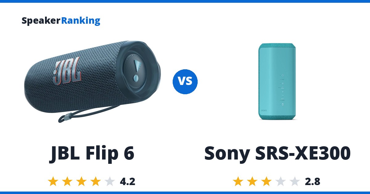 JBL Flip 6 vs Sony SRS-XE300