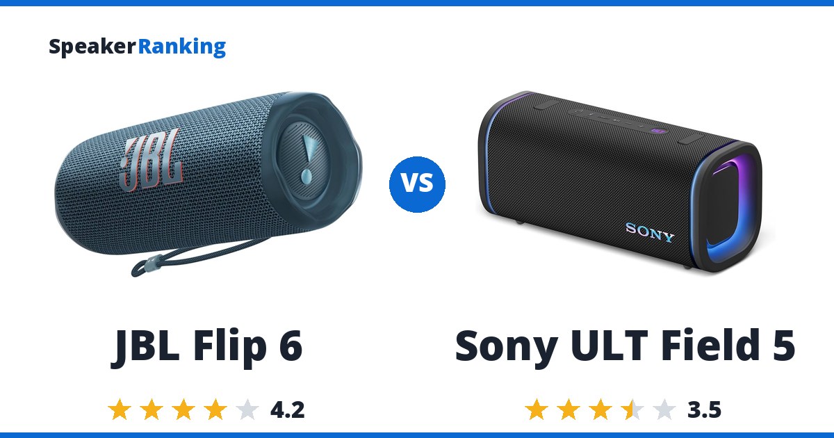 JBL Flip 6 vs Sony ULT Field 5
