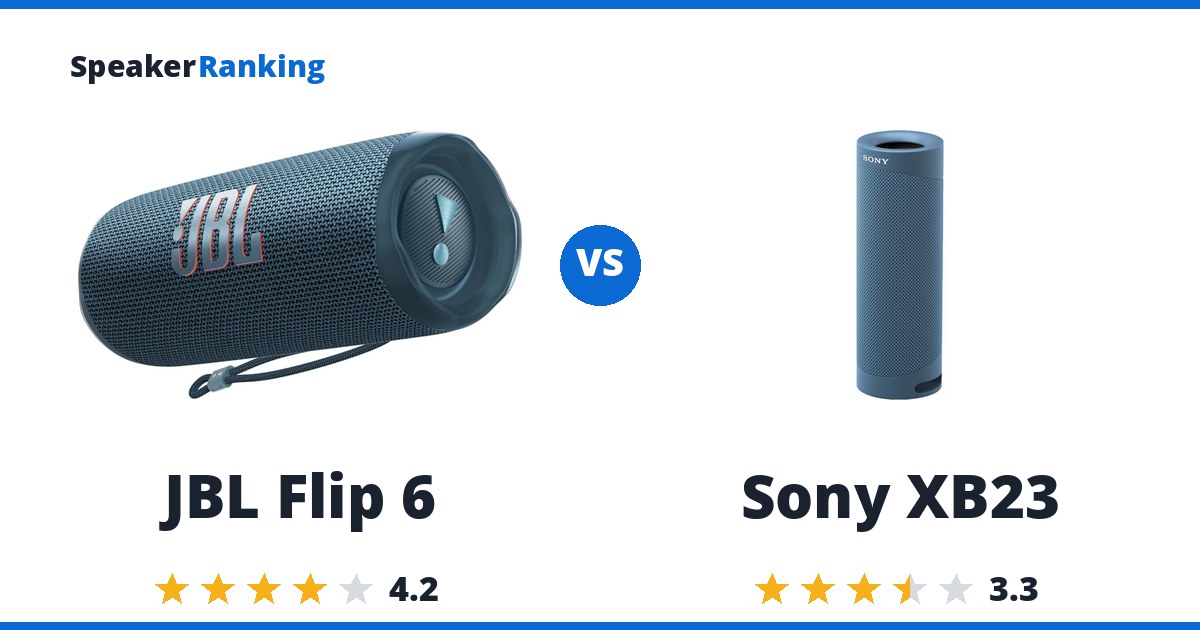 JBL Flip 6 vs Sony XB23