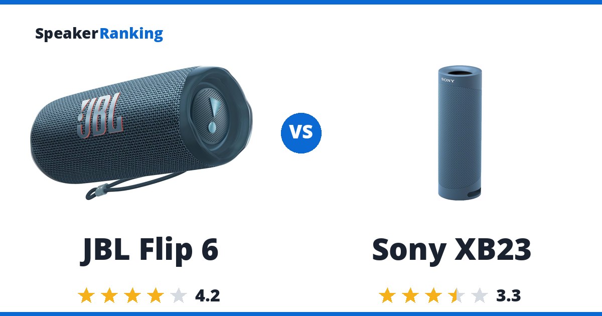 JBL Flip 6 vs Sony XB23