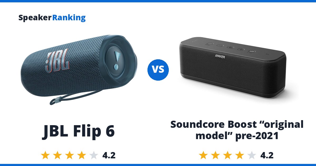 JBL Flip 6 vs Soundcore Boost “original model” pre-2021