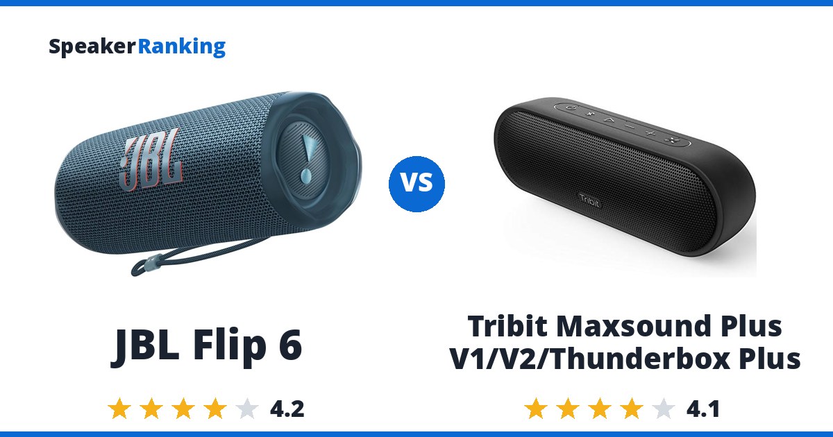 JBL Flip 6 vs Tribit Maxsound Plus V1/V2/Thunderbox Plus