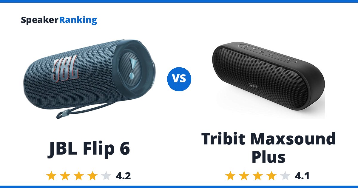 JBL Flip 6 vs Tribit Maxsound Plus