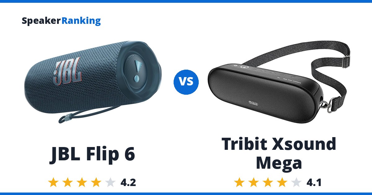 JBL Flip 6 vs Tribit Xsound Mega