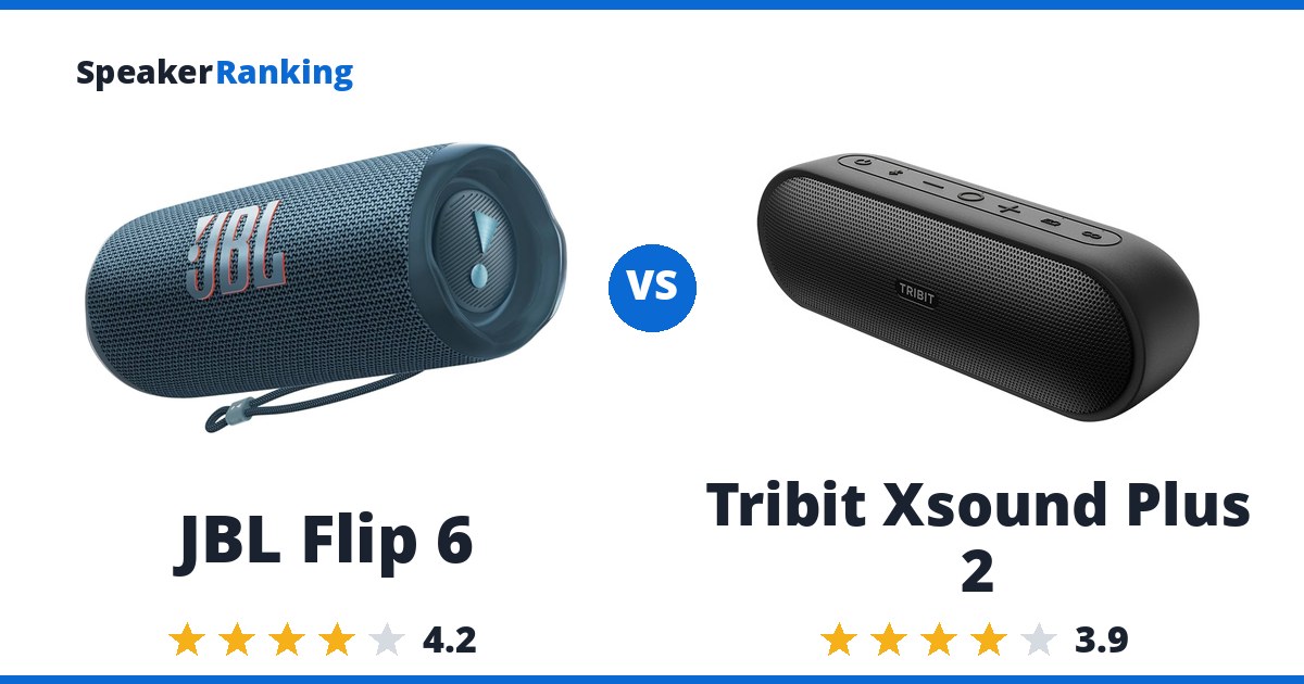 JBL Flip 6 vs Tribit Xsound Plus 2