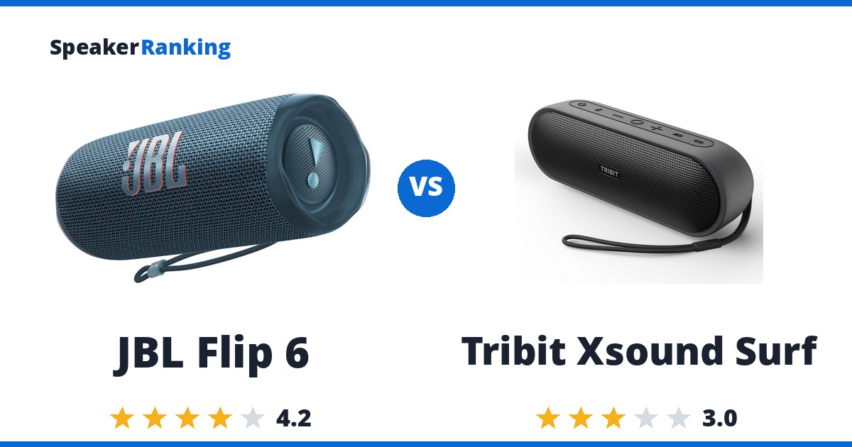 JBL Flip 6 vs Tribit Xsound Surf