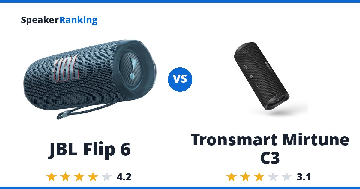 JBL Flip 6 vs Tronsmart Mirtune C3