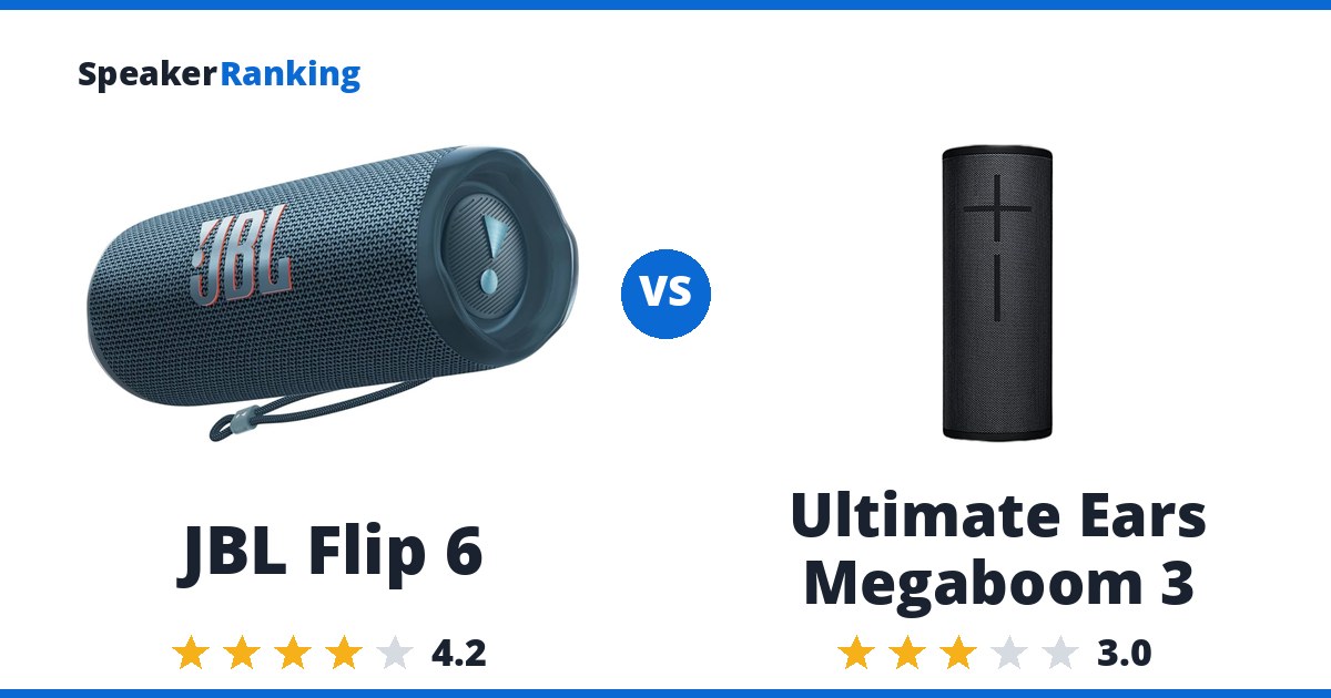 JBL Flip 6 vs Ultimate Ears Megaboom 3