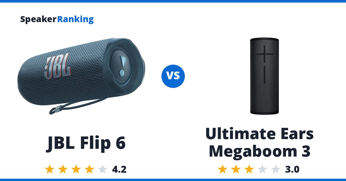 JBL Flip 6 vs Ultimate Ears Megaboom 3