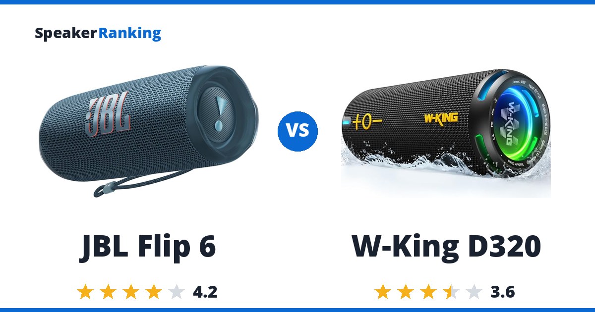 JBL Flip 6 vs W-King D320