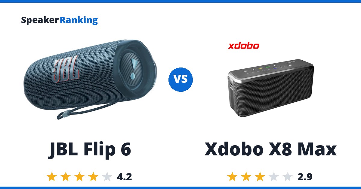 JBL Flip 6 vs Xdobo X8 Max