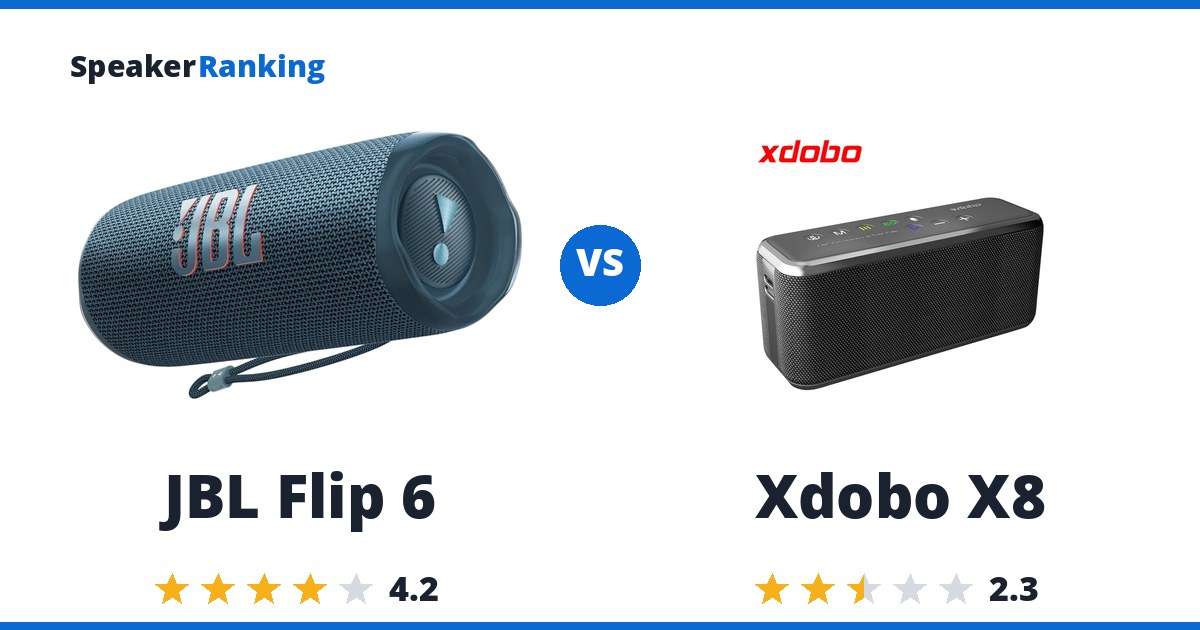 JBL Flip 6 vs Xdobo X8