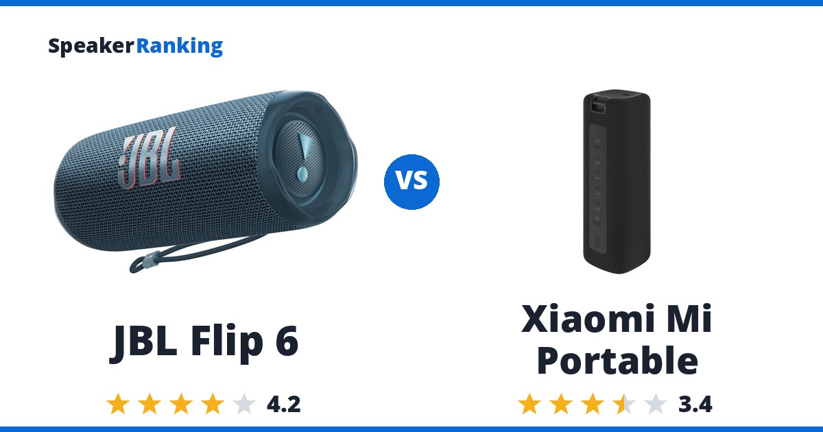 JBL Flip 6 vs Xiaomi Mi Portable