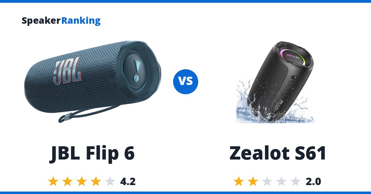 JBL Flip 6 vs Zealot S61