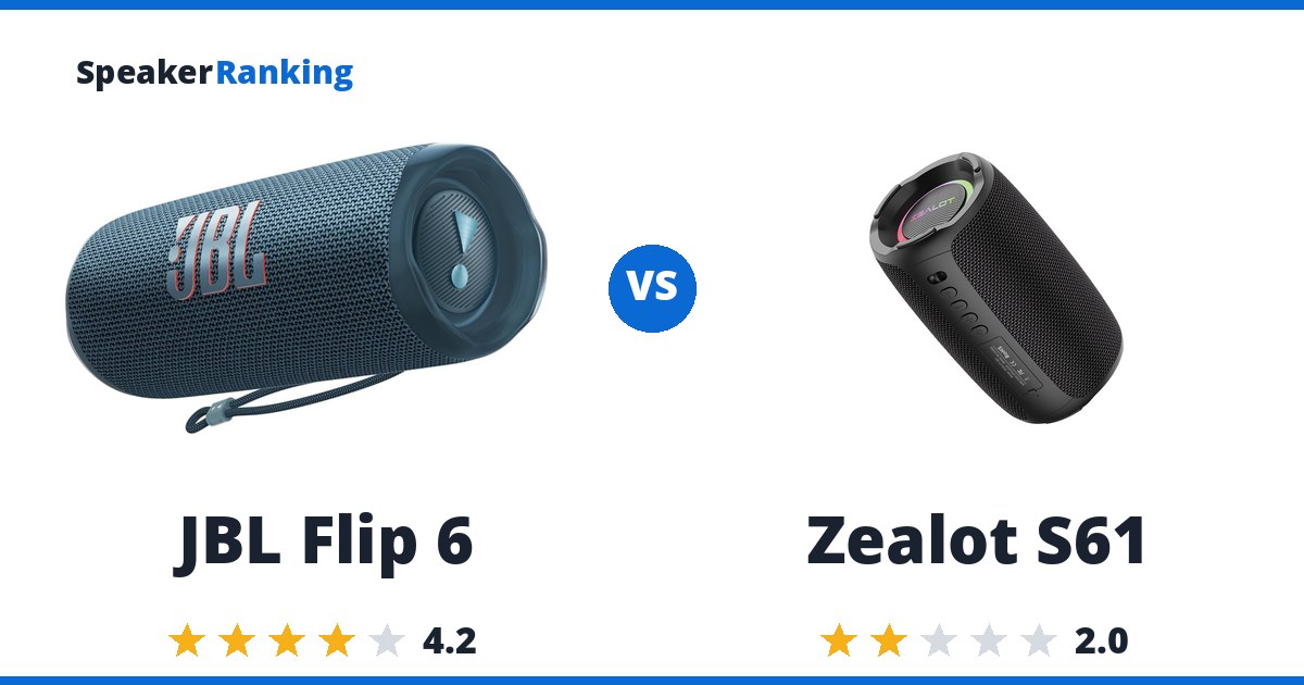 JBL Flip 6 vs Zealot S61