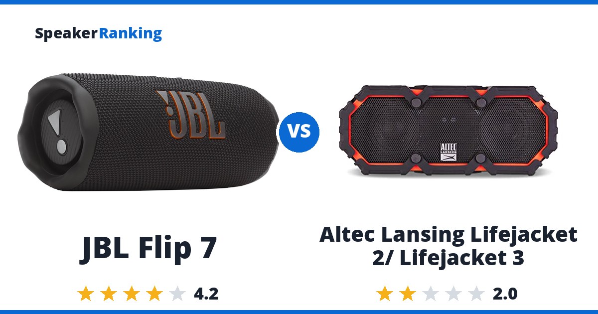JBL Flip 7 vs Altec Lansing Lifejacket 2/ Lifejacket 3