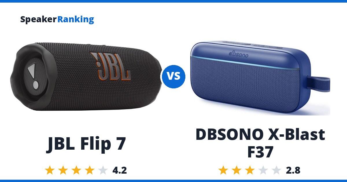 JBL Flip 7 vs DBSONO X-Blast F37