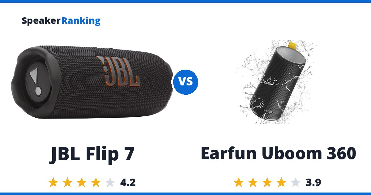 JBL Flip 7 vs Earfun Uboom 360