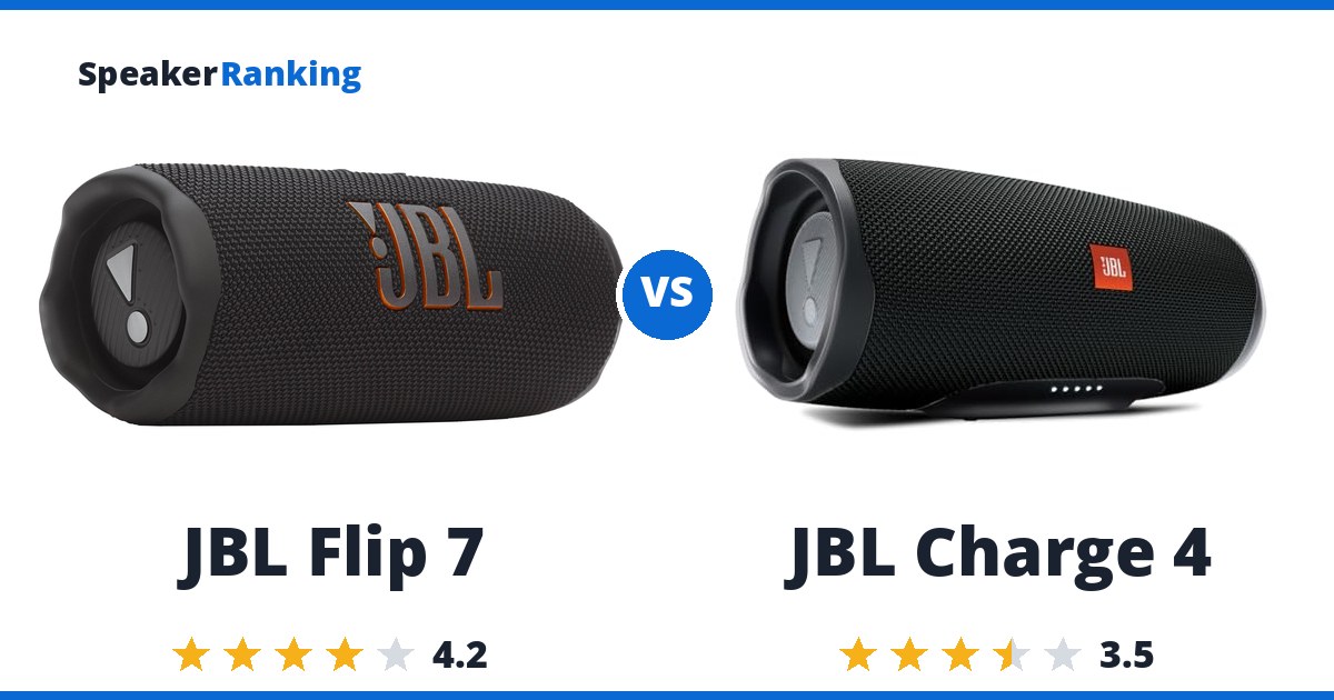 JBL Flip 7 vs JBL Charge 4