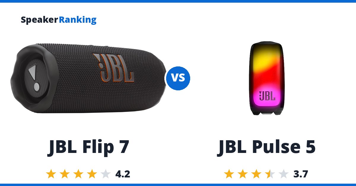 JBL Flip 7 vs JBL Pulse 5