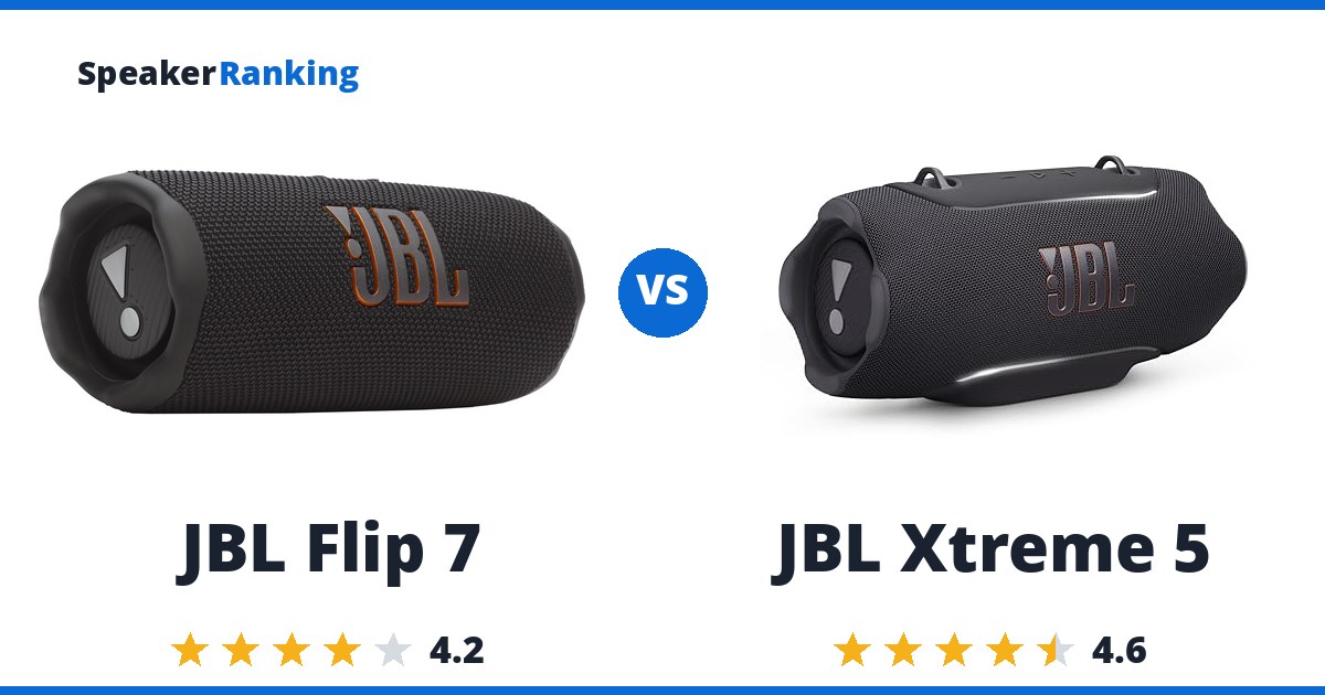 JBL Flip 7 vs JBL Xtreme 5