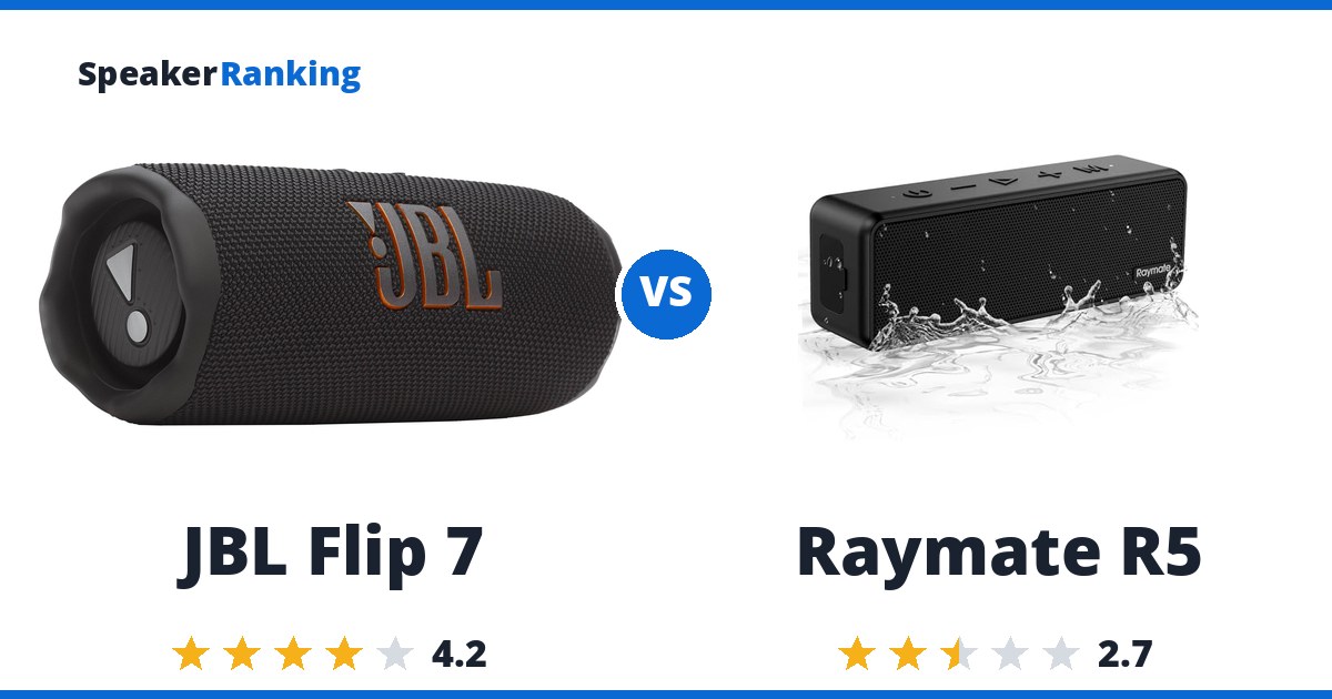 JBL Flip 7 vs Raymate R5