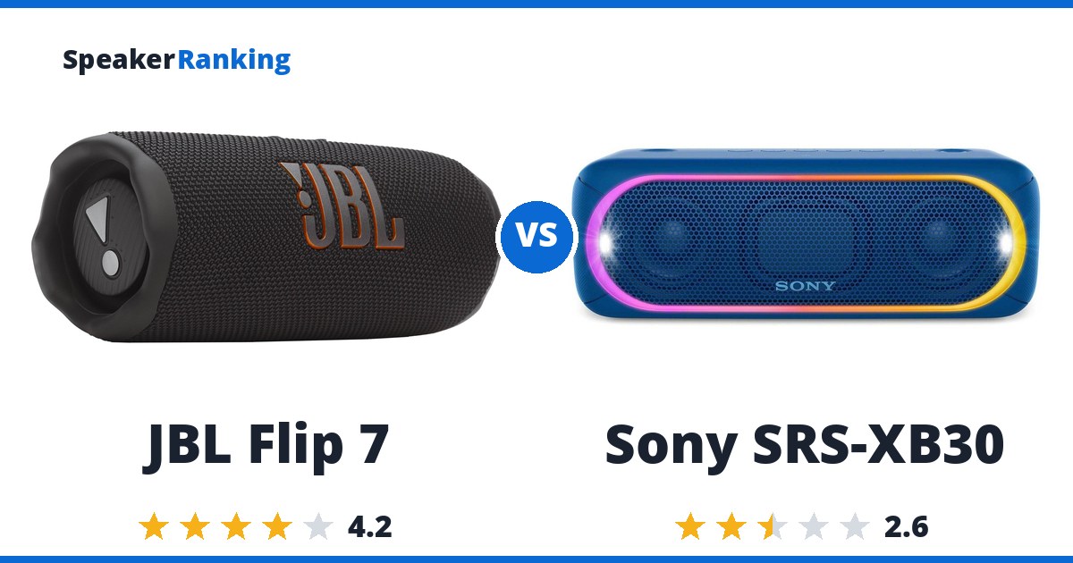 JBL Flip 7 vs Sony SRS-XB30