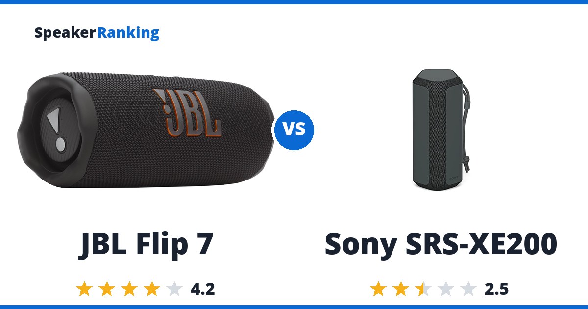 JBL Flip 7 vs Sony SRS-XE200