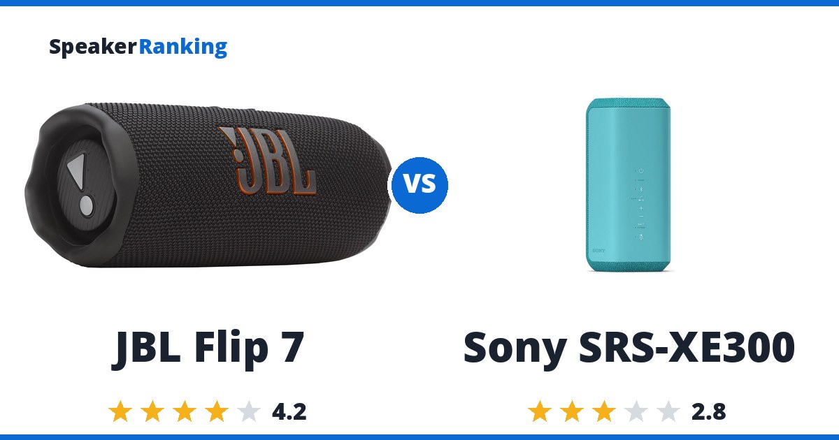 JBL Flip 7 vs Sony SRS-XE300