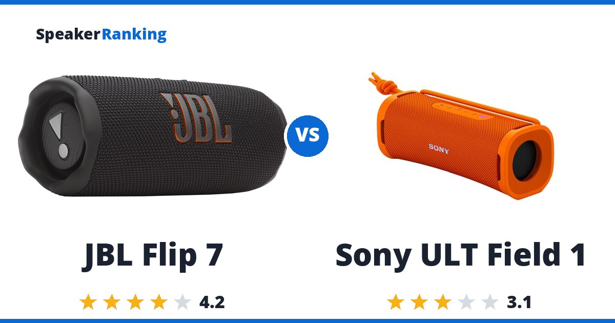 JBL Flip 7 vs Sony ULT Field 1