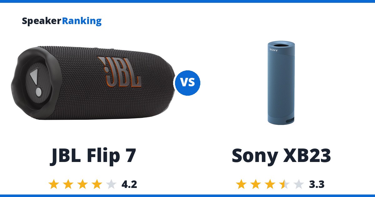 JBL Flip 7 vs Sony XB23